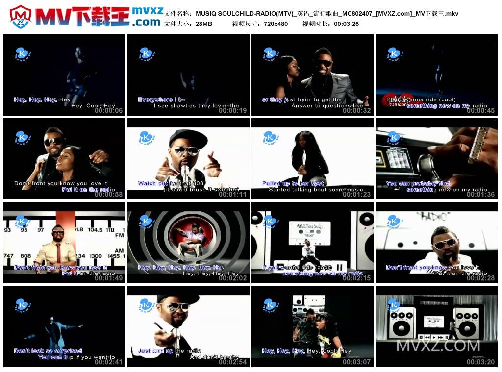 MUSIQ SOULCHILD-RADIO(MTV)_英语_流行歌曲_MC802407